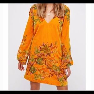 NWOT Free People Misha Burnout Velvet Mini Dress Small